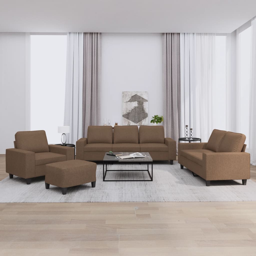 vidaXL Ensemble de salon 3 pièces avec lampes et éclairage