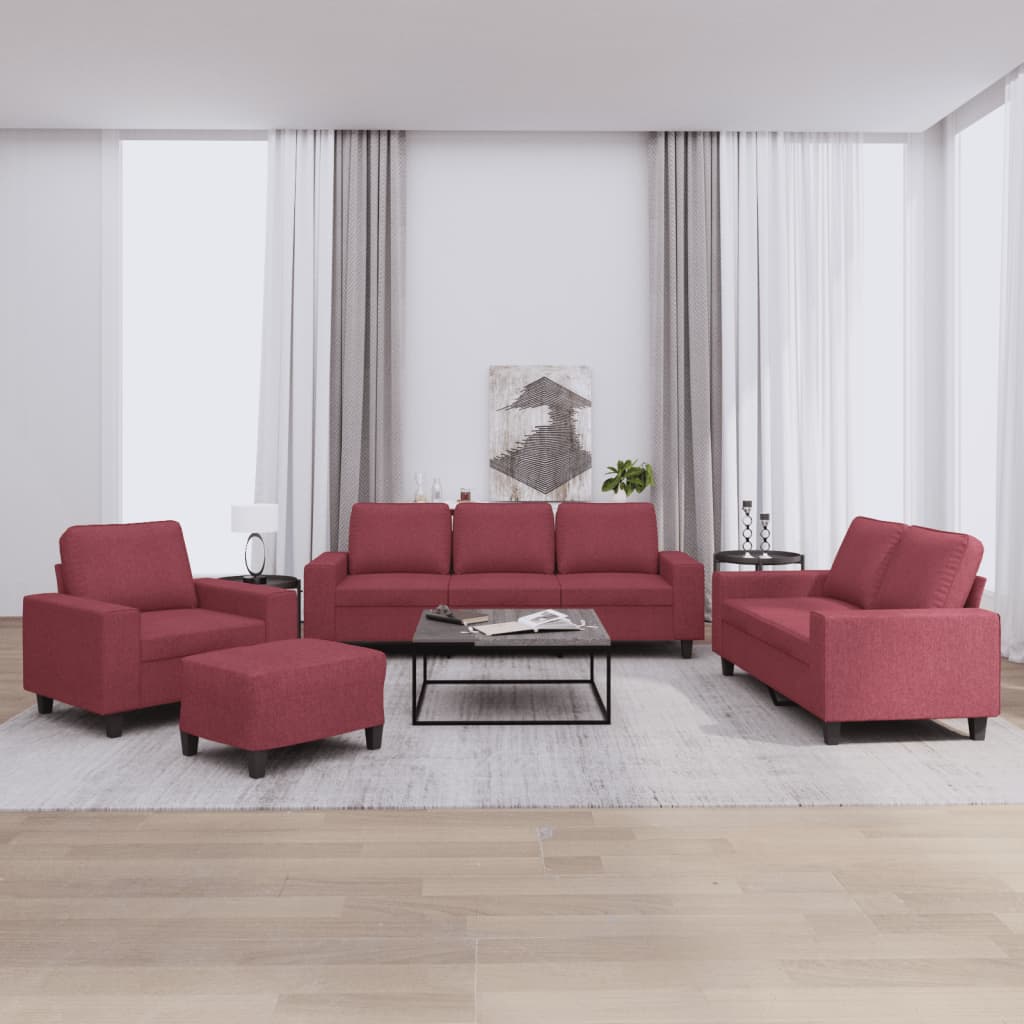 vidaXL Ensemble de salon 3 pièces avec lampes et éclairage