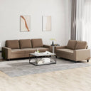vidaXL 2-delige Loungeset stof lichtgrijs