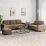 vidaXL 2-delige Loungeset stof lichtgrijs