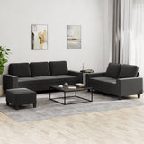 vidaXL 2-delige Loungeset stof lichtgrijs