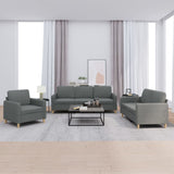 vidaXL Ensemble de salon 3 personnes avec des chaises de cuisine confortables