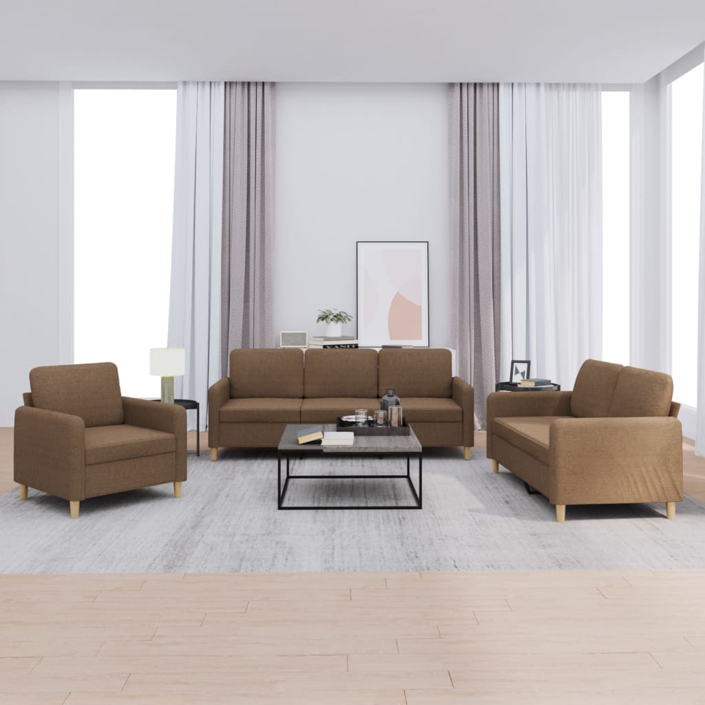 vidaXL Ensemble de salon 3 personnes avec des chaises de cuisine confortables