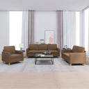 vidaXL 3-Piece Lounge Set with Cushions Fabric Light Grey