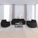 vidaXL 3-Piece Lounge Set with Cushions Fabric Light Grey