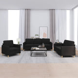 vidaXL Ensemble de salon 3 personnes avec des chaises de cuisine confortables