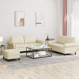 vidaXL 2-delige Loungeset met kussens kunstleer zwart