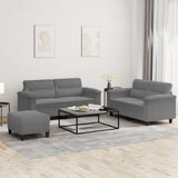 vidaXL 2-delige Loungeset met kussens microvezelstof taupe