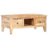 vidaXL Salontafel 100x55x40 cm ruw mangohout