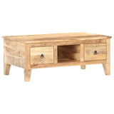 vidaXL Salontafel 100x55x40 cm ruw mangohout