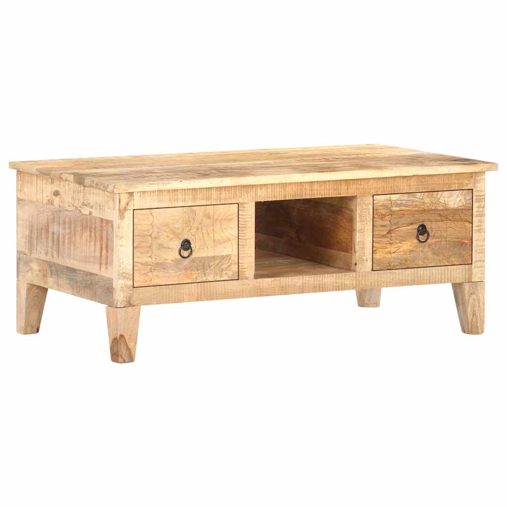 vidaXL Salontafel 100x55x40 cm ruw mangohout