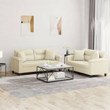 vidaXL 2-delige Loungeset met kussens kunstleer zwart