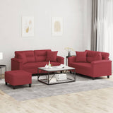 vidaXL 2-delige Loungeset met kussens kunstleer zwart