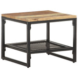 vidaXL Bijzettafel 40x40x35 cm massief mangohout