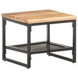 vidaXL Bijzettafel 40x40x35 cm massief mangohout