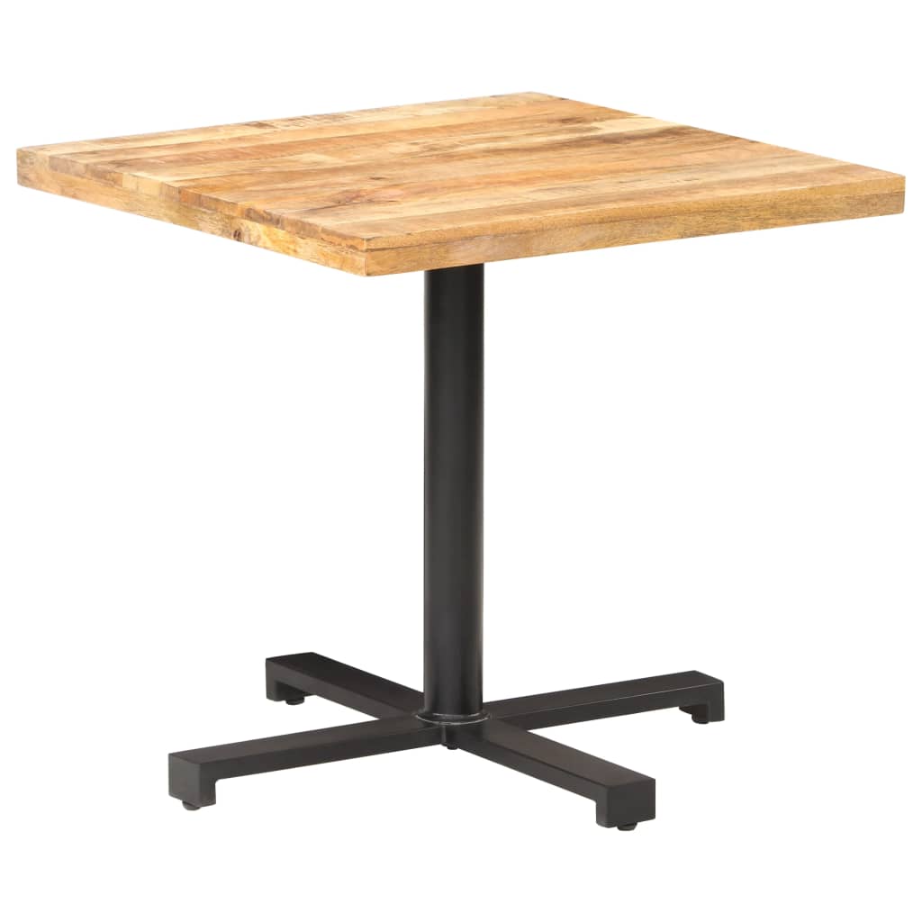 vidaXL Bistrotafel vierkant 50x50x75 cm ruw mangohout