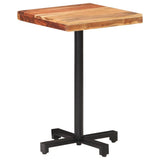 vidaXL Bistrotafel vierkant 50x50x75 cm ruw mangohout