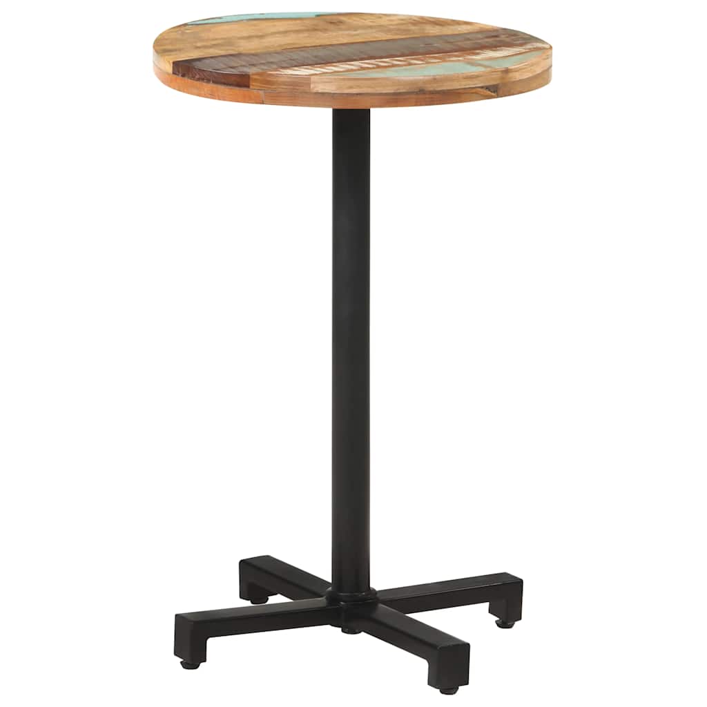 vidaXL Bistrotafel vierkant 50x50x75 cm ruw mangohout