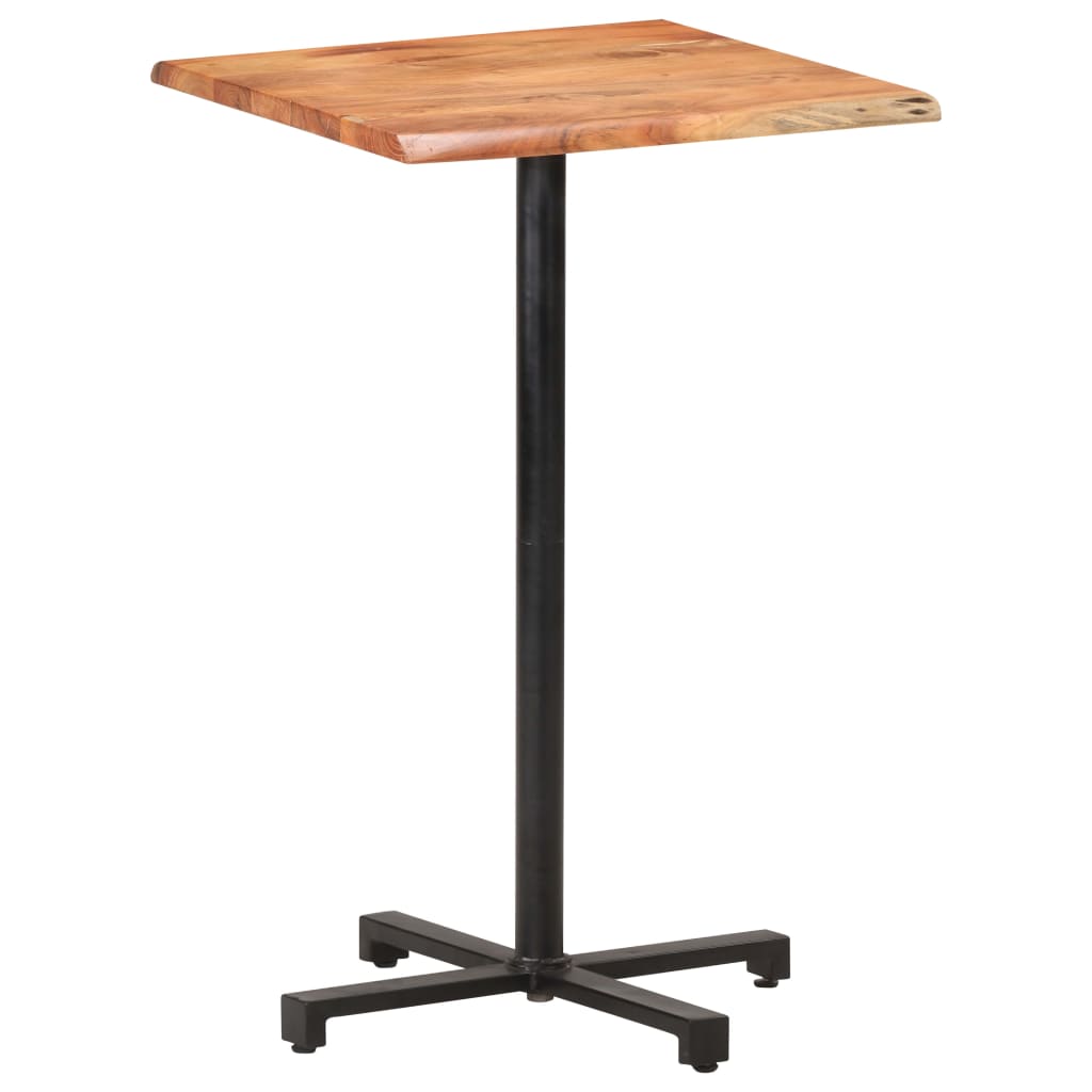vidaXL Bistrotafel vierkant 50x50x75 cm ruw mangohout