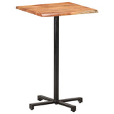 vidaXL Bistrotafel vierkant 50x50x75 cm ruw mangohout