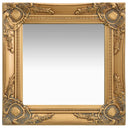 vidaXL Wall mirror baroque style 40x40 cm white
