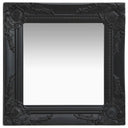 vidaXL Wall mirror baroque style 40x40 cm white