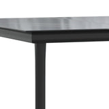 vidaXL 3-Piece Garden Dining Set Poly Rattan and Steel Grey and Black
