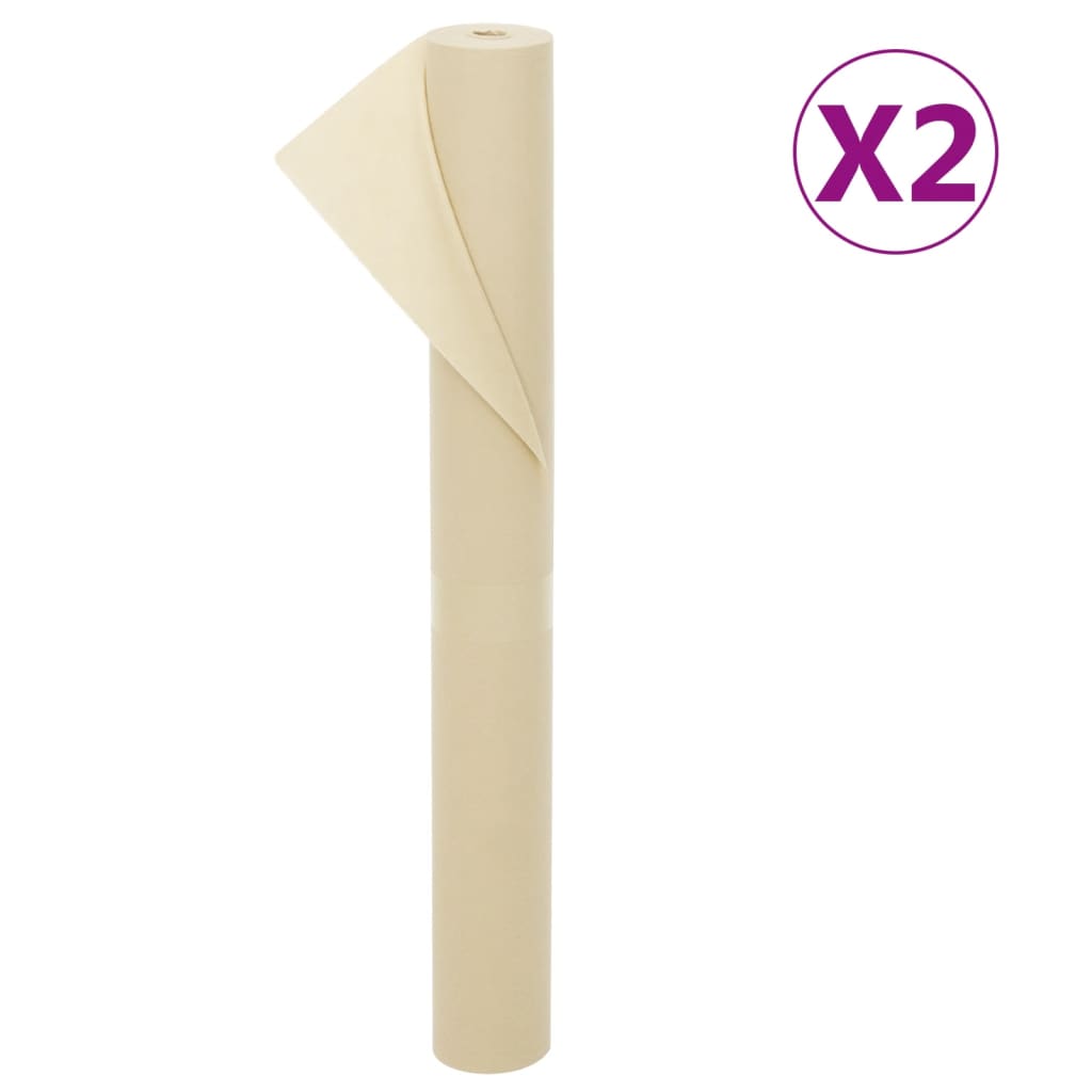vidaXL Non-Woven Plant Covers 2 rolls 70 g/m² 10x1.6 m