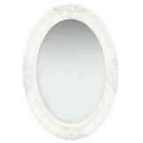 vidaXL Wandspiegel barok stijl 50 cm wit