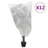 vidaXL Plantenhoezen met trekkoord 8 st 70 g/m² 0,8x0,8 m
