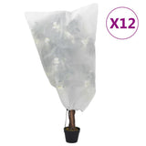vidaXL Plantenhoezen met trekkoord 8 st 70 g/m² 0,8x0,8 m
