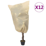 vidaXL Plantenhoezen met trekkoord 8 st 70 g/m² 0,8x0,8 m