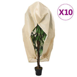 vidaXL Plantenhoezen met ritssluiting 4 st 70 g/m² 1x1,55 m