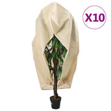 vidaXL Plantenhoezen met ritssluiting 4 st 70 g/m² 1x1,55 m