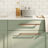 vidaXL Handles 10 pcs 64 mm stainless steel silver-coloured