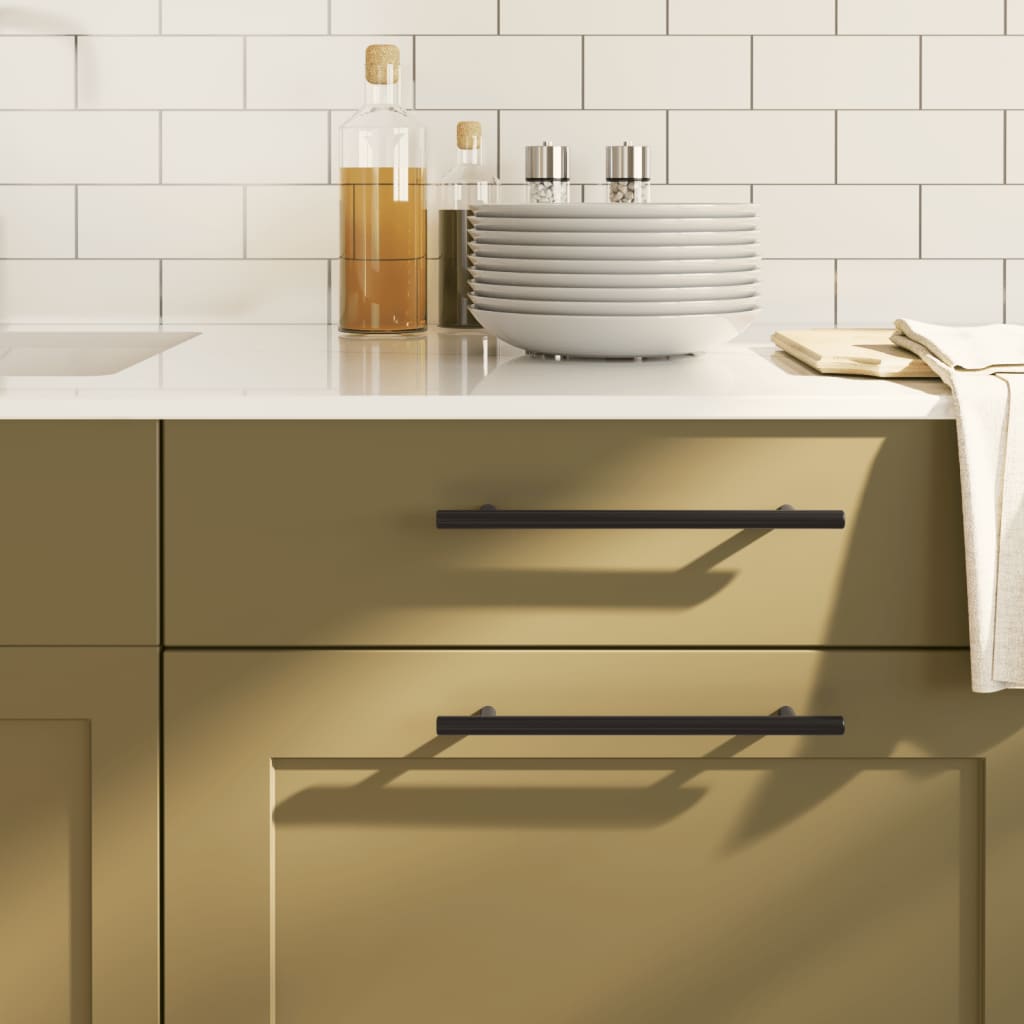 vidaXL Handles 10 pcs 64 mm stainless steel silver-coloured