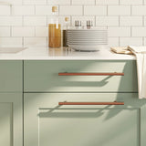 vidaXL Handles 10 pcs 64 mm stainless steel silver-coloured