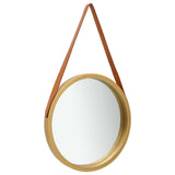 vidaXL Wall Mirror with Strap 40 cm White