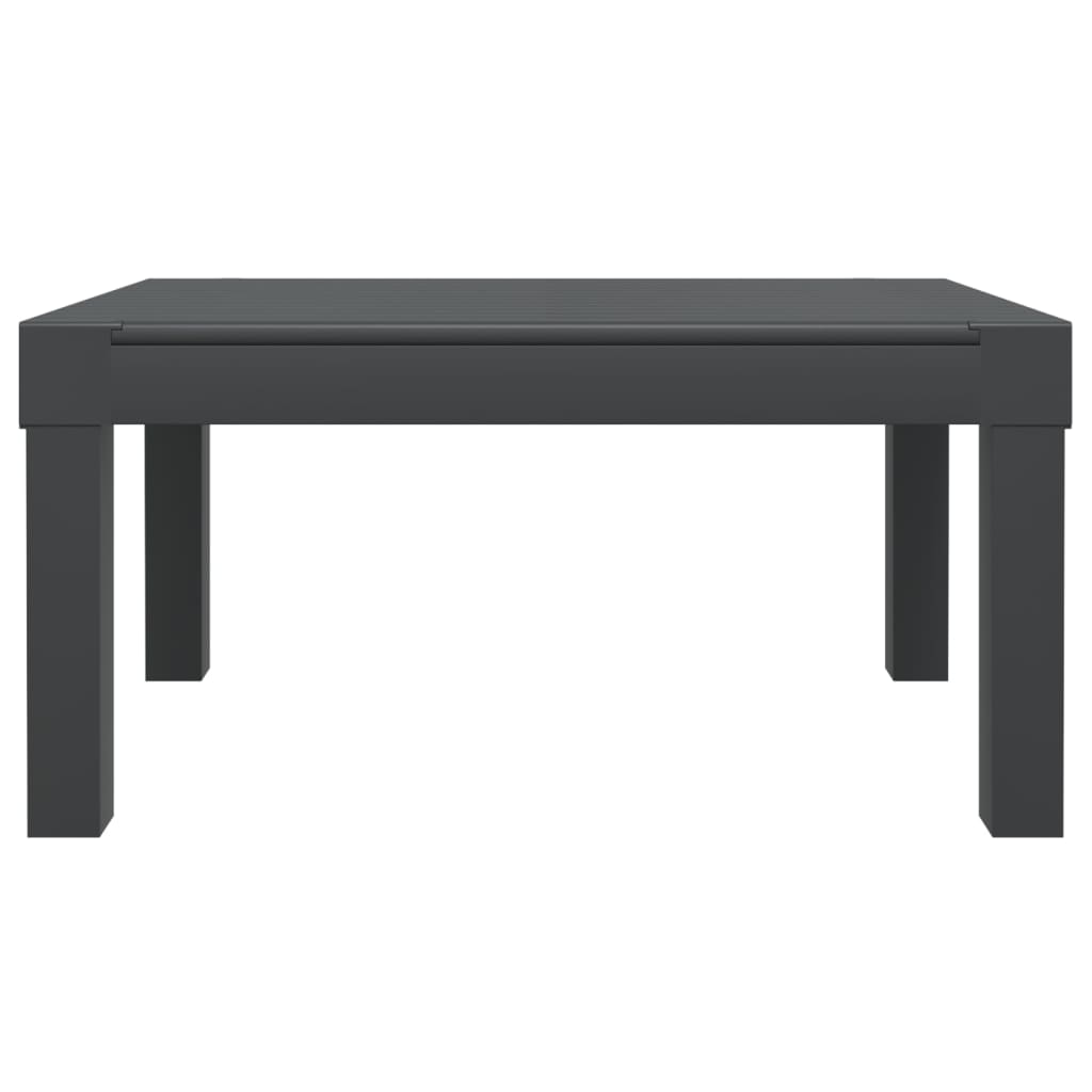 vidaXL 3-delige Loungeset met kussens PP antracietkleurig