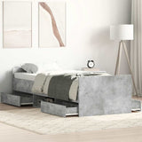 vidaXL Bedframe met hoofd- en voeteneinde wit 100x200 cm