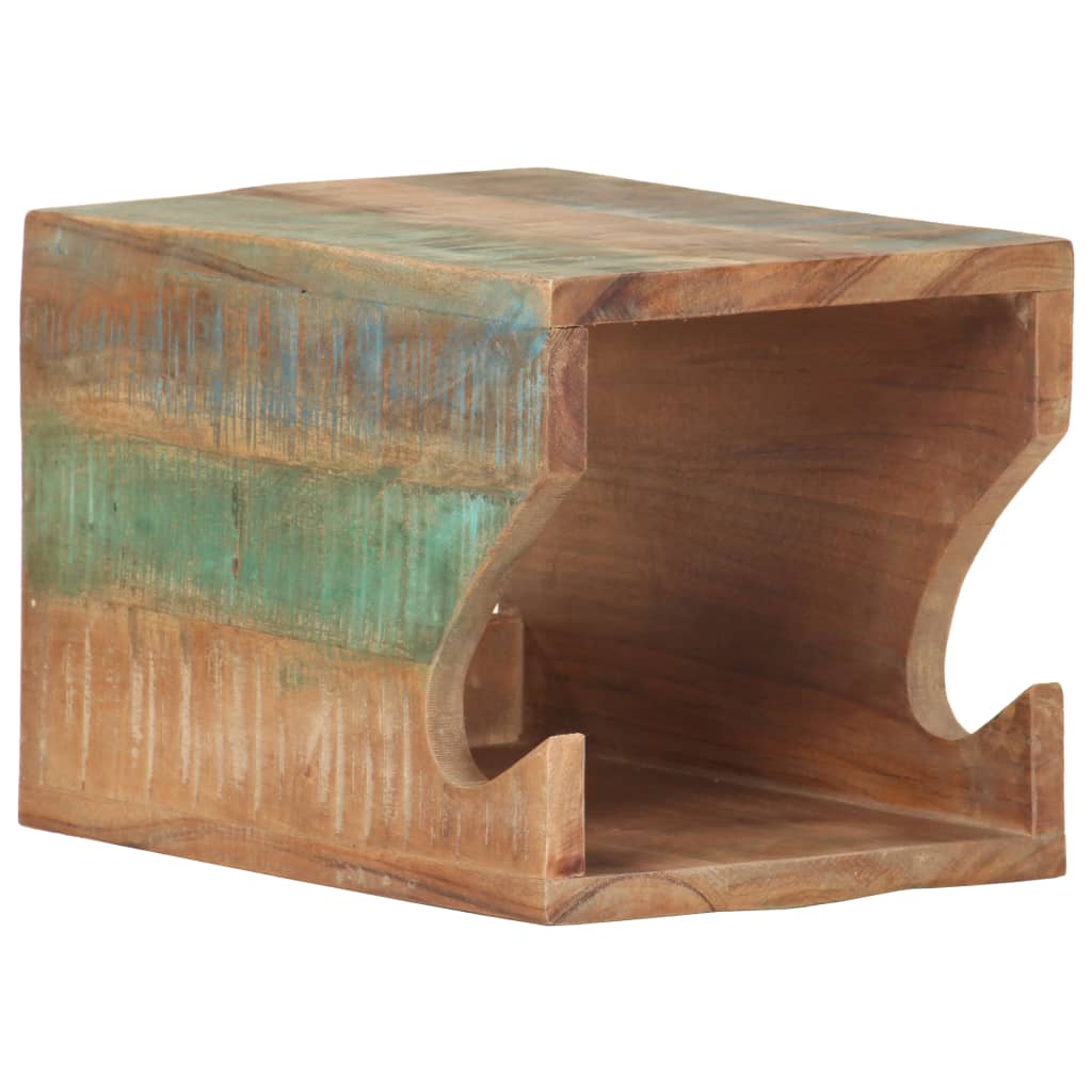 vidaXL Wandfietsenrek 35x25x25 cm massief ruw mangohout