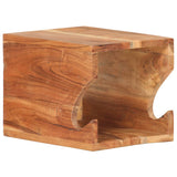 vidaXL Wandfietsenrek 35x25x25 cm massief ruw mangohout