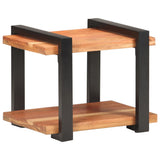 vidaXL Nachtkastje 50x40x40 cm ruw mangohout