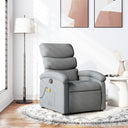 vidaXL Massagestoel with lightgrijze stof