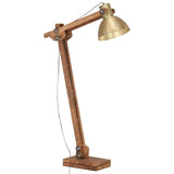 vidaXL Floor Lamp E27 Solid Mango Wood White