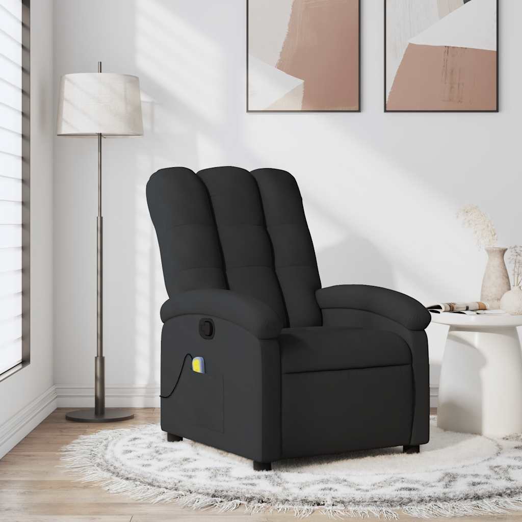 vidaXL Massagestoel met lichtgrijze stof