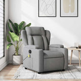 vidaXL Massagestoel met lichtgrijze stof