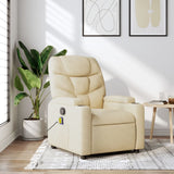 vidaXL Massagestoel met lichtgrijze stof