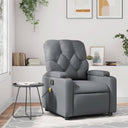 vidaXL Massage Chair Black Artificial Leather