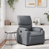 vidaXL Massage Chair Black Artificial Leather